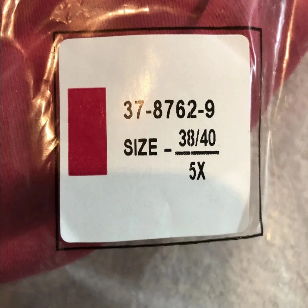 Roaman’s Pink/Rose long Sleeve V Neck Top - Womens 5X, Bust 35”, Length 33.5” - Picture 6 of 6